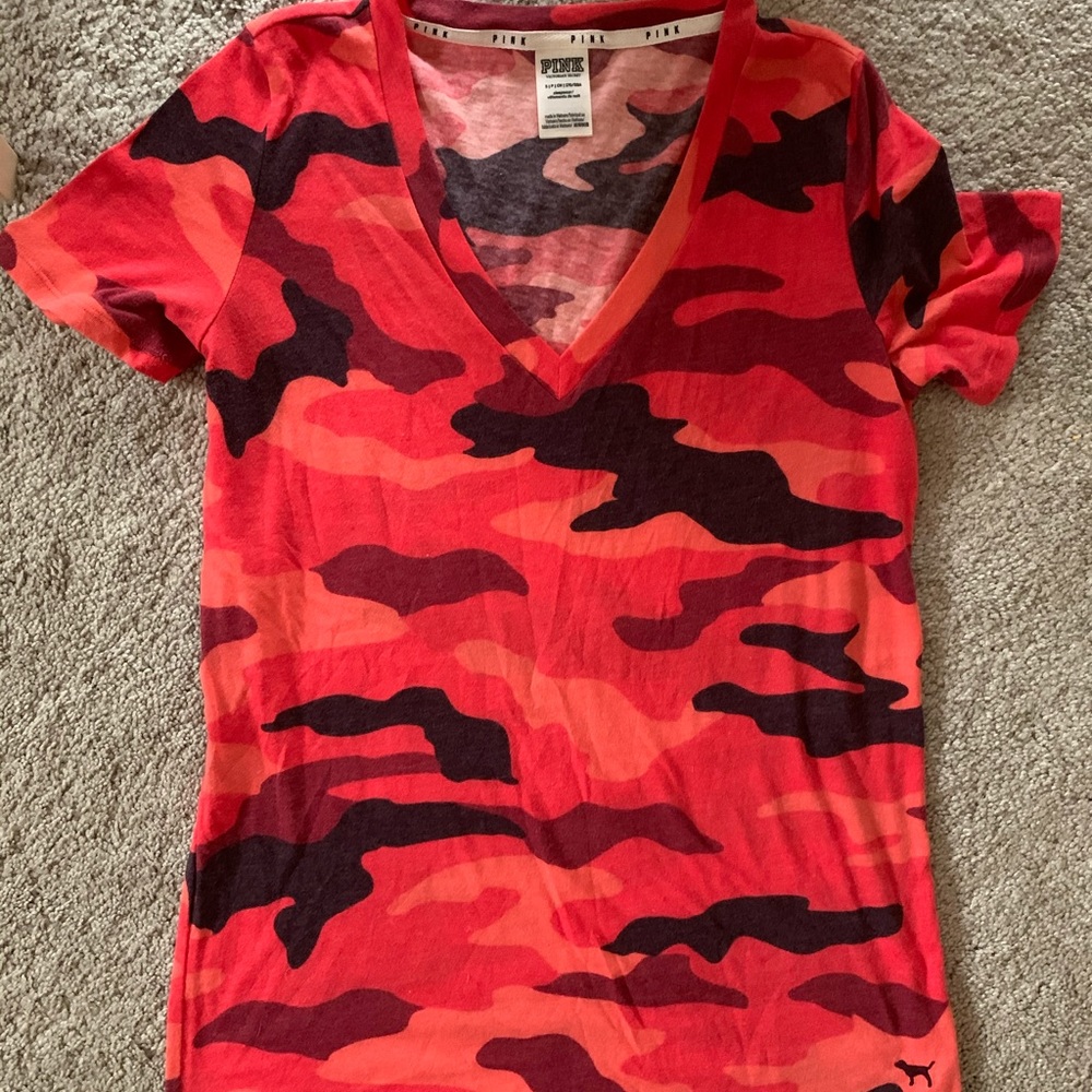 Red camo shirt